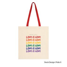 LGBTQ+ Rainbow Penny Wise Canvas Tote - Eco-Friendly Pride Bag
