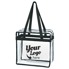 Clear Tote With Zippered Closure