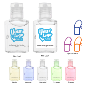 sanell hand sanitizer bottle with white cap
