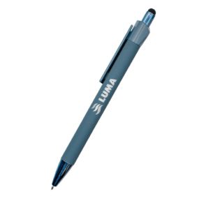 a group of gradient style pens with an imprint saying quiverly