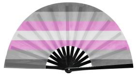 Demigirl  Pride Flag Snap Fan