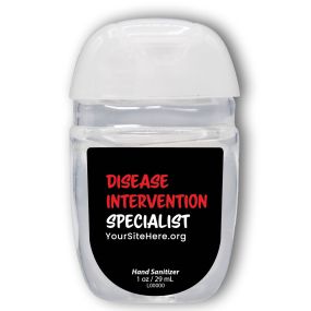 Disease Intervention Specialist - Hand Sanitizer Gel Pocket Bottle