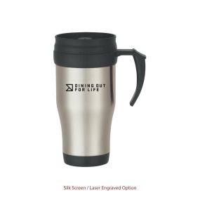 16-oz Stainless Steel Slide Action Travel Mug - Dining Out For Life