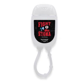 Fight The Stigma - Hand Sanitizer Gel Pocket Bottle W/ Silicone Attachment