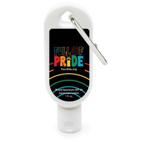 Full Of Pride - 1 Oz. Sunscreen With Carabiner Spf 30