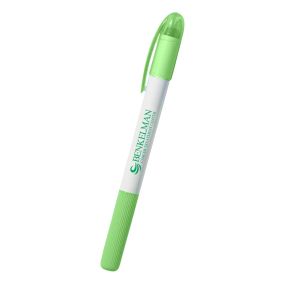 personalized green highlighter with translucent cap