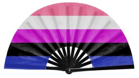 Gender Fluid Pride Flag Snap Fan