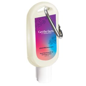 Get The Facts - 1.5 fl Oz. Tropical Broad Spectrum Sunscreen Tottle w/ Carabiner Spf 30