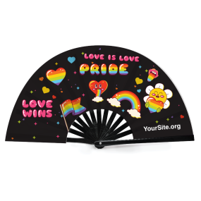 Pride Bubble Joy Snap Fan