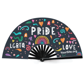 PRIDE Squiggle Snap Fan