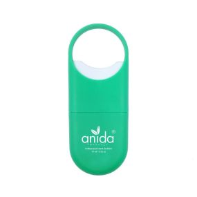 green mini hand sanitizer spray with an imprint saying anida Pharmacy