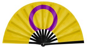 Intersex Pride Flag Snap Fan