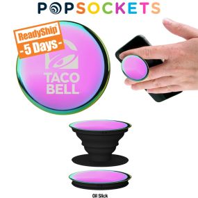 iridescent popsockets popgrip with the taco bell logo