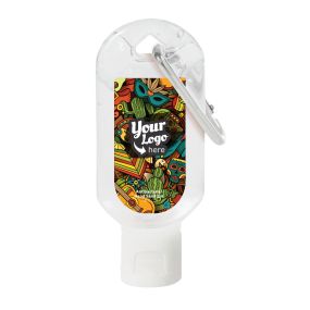 Latinx Jungle Print- 1.8 Oz. Hand Sanitizer With Carabiner
