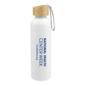 National Health Center Week (Blue) - Ryze Aluminum Sports Water Bottle 22 oz