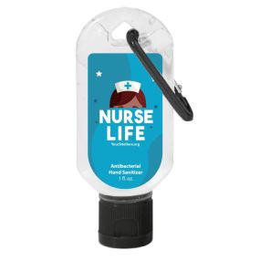 Nurse Life - 1 Oz. Hand Sanitizer With Carabiner