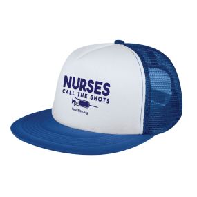 Nurses Call The Shots - Flat Bill Trucker Cap
