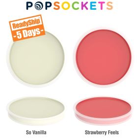 vanilla and strawberry flavored lip balm inserts for popsocket
