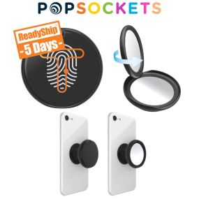 personalized black popsocket with included mirror