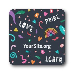 Pride Confetti Coaster