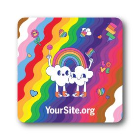 Rainbow Joy Pride  Coaster