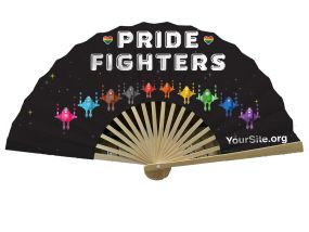 Pride Fighters Bamboo Snap Fan