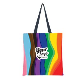 Pride Rainbow Melt Full Color Sublimated PET Non-Woven Tote Bag (11.5" x 14")