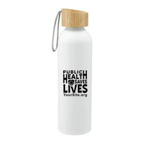 Public Health Saves Lives - Ryze Aluminum Sports Water Bottle 22 oz