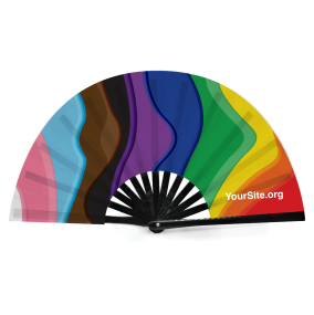 Pride Rainbow Melt Snap Fan