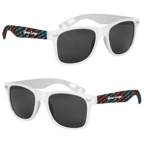 Rainbow Pronoun - Full-Color Malibu Sunglasses