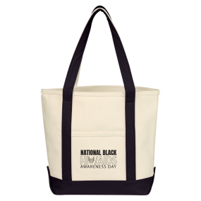 TRIO National Black HIV/AIDS Awareness Day- Heavy Cotton Tote Bag