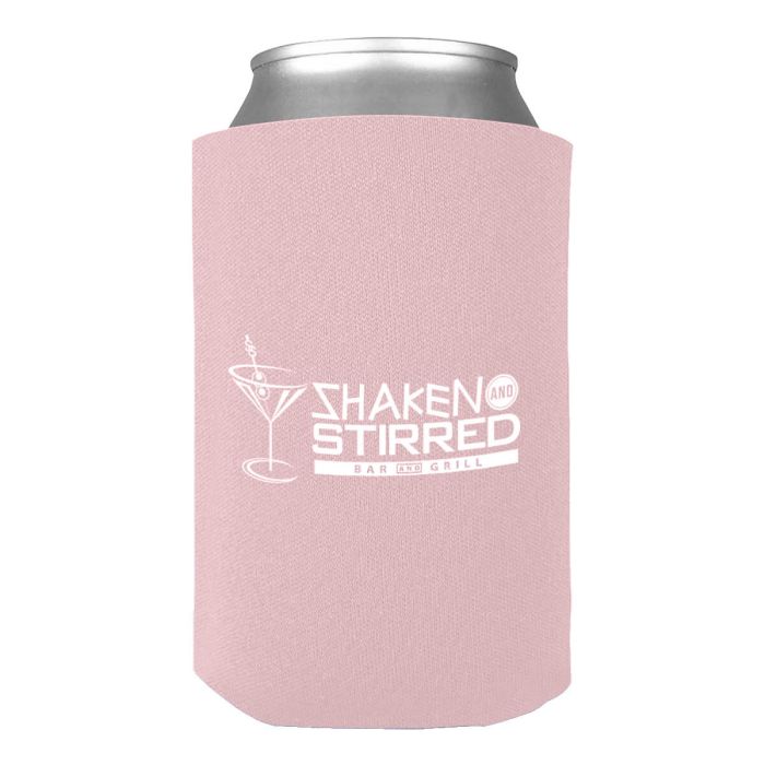 Pink Can Cooler 12 Oz.  Personalized Can Coolers
