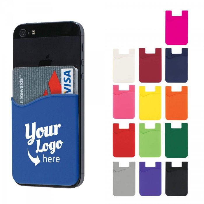 Silicone Cell Phone Wallet White