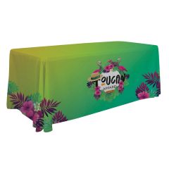 personalized green table cover with designs