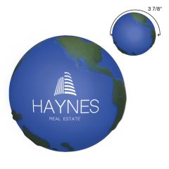 globe stress reliever with an imprint saying haynes real estate