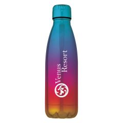 rainbow stainless steel bottle with an imprint saying venus resort