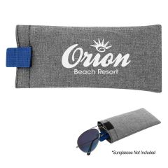 gray and black carrying pouch with velcro flap closure and an imprint saying orion beach resort