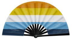 Aroace Pride Flag Snap Fan