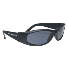 black sunglasses with imprint on left side of sunglasses saying westernpoint hotels and resorts