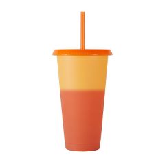 Color Changing Tumbler w/ Straw 24 Oz.