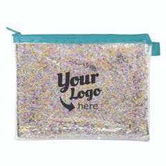 Customizable Dollface Pouch with Confetti