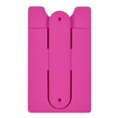 Pink cell wallet with included stand