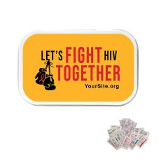 Fight HIV Together - Full Color Tin First Aid Relief Kit