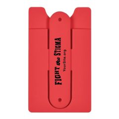 Fight The Stigma - Silicone Phone Wallet With Stand
