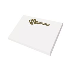 white post-it note with a gold key and an imprint inside saying 24/7 Locksmith