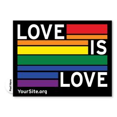 Gay Pride Love Is Love Sticker