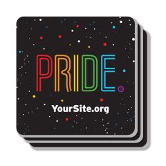 Gay Pride Neon Coaster