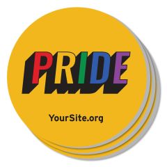 Gay Pride Retro Coaster
