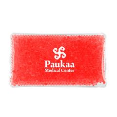 personalized red gel beads with silk-screen design