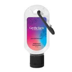 Get The Facts - 1 Oz. Hand Sanitizer With Carabiner